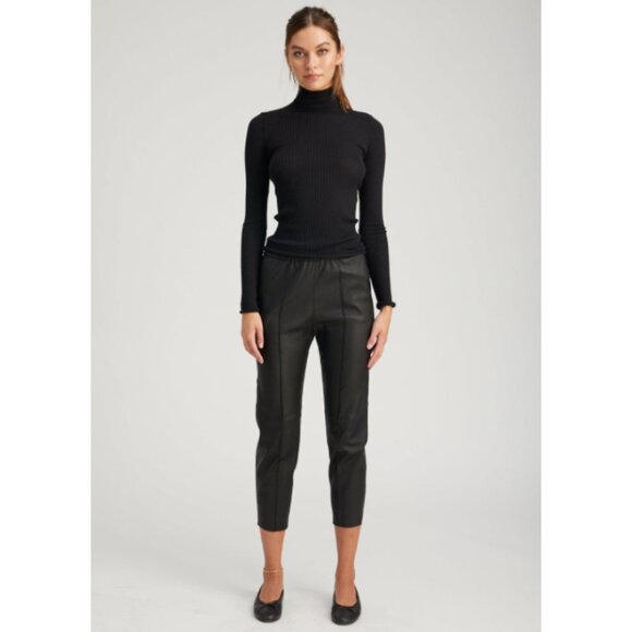 SPRWMN Slim Fit Leather Joggers